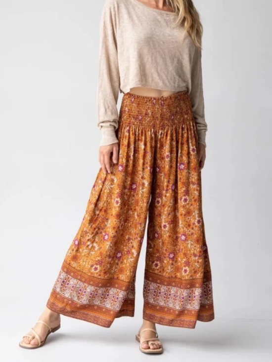 NATURAL LIFE Pants - NATURAL LIFE Make A Move Wide-Leg Palazzo Pant